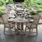 Highwood Usa Weatherly 3pc Round Outdoor Patio Furniture Dining Set AD-DNW36-WBR - alternate 3
